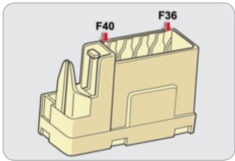 CITROEN C4 2 2011 - Fusibles dans la planche de bord - 3