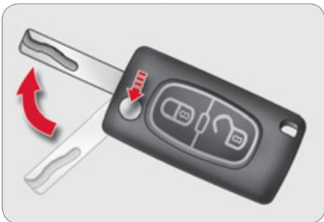 CITROEN C4 2 2011 - Ouverture du véhicule avec télécommande 2 boutons - 1