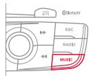 CITROEN C4 2 2011 - UTILISER L'ENTRÉE AUXILIAIRE (AUX) Câble audio non fourni - 2