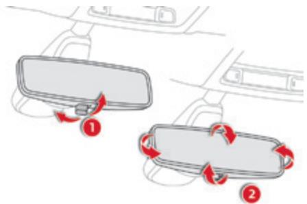 CITROEN C4 CACTUS 2014 - Bien s'installer Rétroviseur interieur - 1
