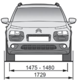 CITROEN C4 CACTUS 2014 - Dimensions (en mm) - 1