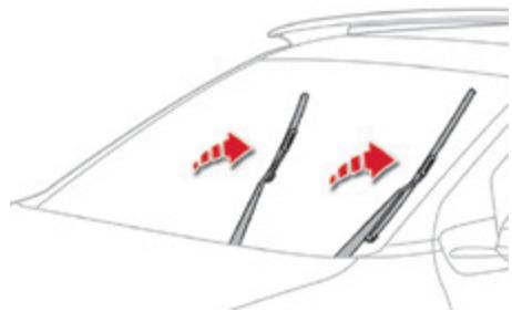CITROEN C4 CACTUS 2014 - Position particulière de l'essuie-vitre avant - 1