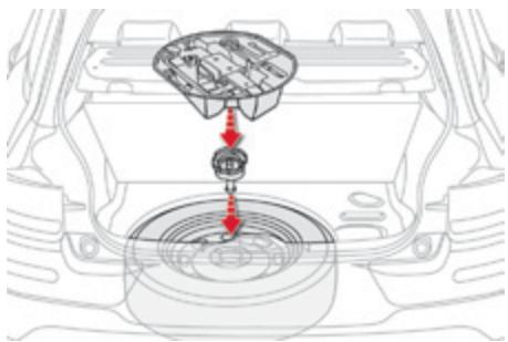 CITROEN C4 CACTUS 2014 - Retrait de la roue - 1