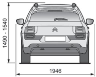 CITROEN C4 CACTUS 2014 - Dimensions (en mm) - 2