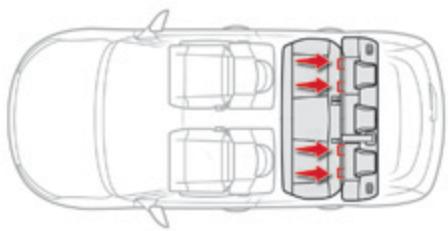CITROEN C4 CACTUS 2014 - Fixations "ISOFIX" - 1