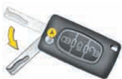 CITROEN C4 PICASSO 2009 - Repliage de la clé - 1