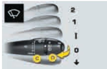 CITROEN C4 PICASSO 2009 - Commande d'essuie-vitre - 1