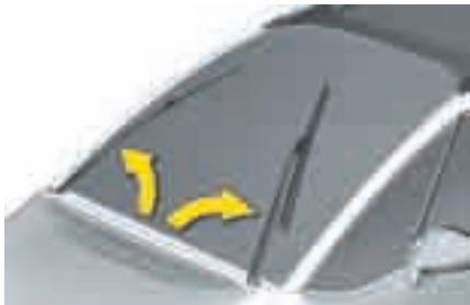 CITROEN C4 PICASSO 2009 - Position particulière de l'essuie-vitre avant - 1