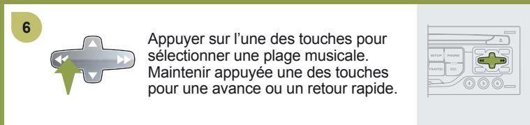CITROEN C4 PICASSO 2009 - SELECTIONNER / ÉCOUTER LA MUSIQUE CD, CD MP3 / WMA, CARTE SD MP3 / WMA - 6