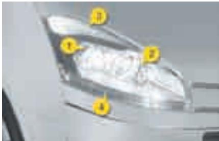 CITROEN C4 PICASSO 2009 - Feux avant - 1