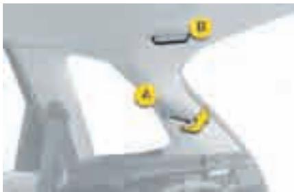 CITROEN C4 PICASSO 2009 - Ceinture de sécurité arrêté centrale - 1