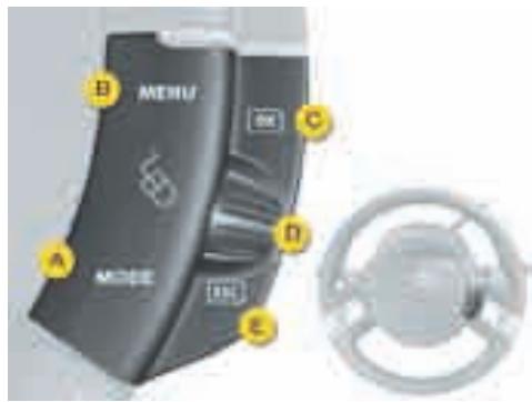 CITROEN C4 PICASSO 2009 - Commandes des fonctions optionnelles - 2
