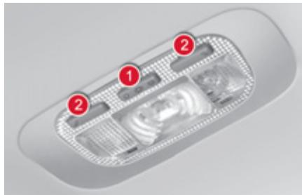 CITROEN C4 PICASSO 2010 - PLAFONNIERS - 1