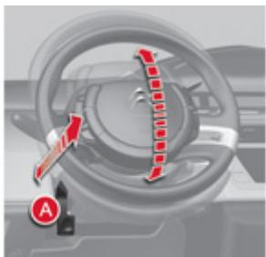 CITROEN C4 PICASSO 2010 - Réglage du volant - 1