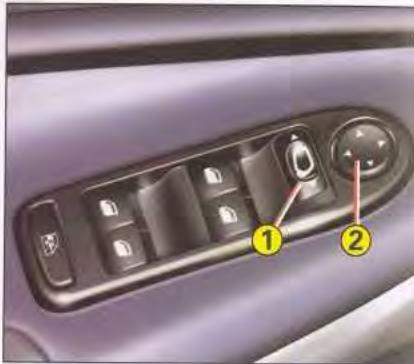CITROEN C5 1 - Les objets observés dans la partie asphérique du rétroviseur sont en réalité plus près qu'ils ne paraissent. - 1