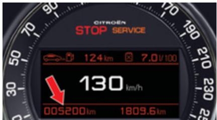 CITROEN C5 2 2010 - Compteur kilométrique journalier - 1