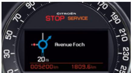 CITROEN C5 2 2010 - Retour à l'affichage principal de l'écran du combiné - 1