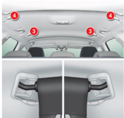 CITROEN C5 2 2010 - Filet de retenue de charge haute (Tourer) - 2