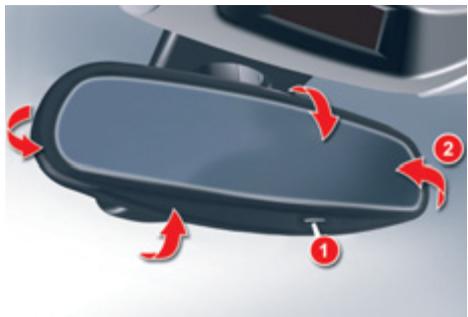 CITROEN C5 2 2010 - Rétroviseur intérieur électrochrome - 1