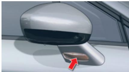 CITROEN C5 2 2010 - Changement des répétiteurs latéraux de clignotant - 1