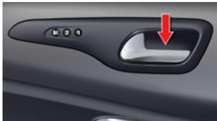 CITROEN C5 2 2010 - Éclaireurs des commandes d'ouverture de portes - 1