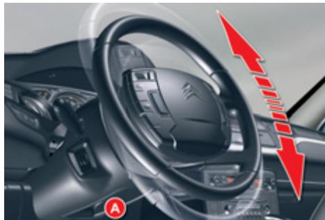 CITROEN C5 2 2010 - Réglage du volant - 1