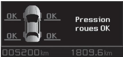 CITROEN C5 2 2010 - Affichage du bon état des roues - 1