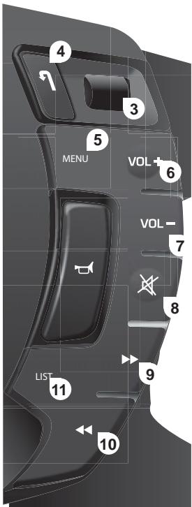 CITROEN C5 2 2010 - COMMANDES AU VOLANT - 7