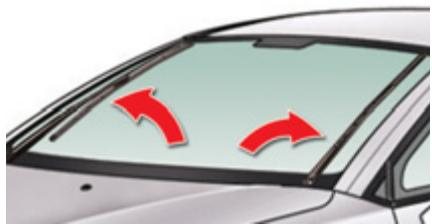 CITROEN C5 2 2010 - Position particulière de l'essuie-vitre avant - 1