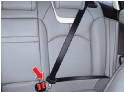 CITROEN C5 2 2010 - Ceintures de sécurité arrière - 1