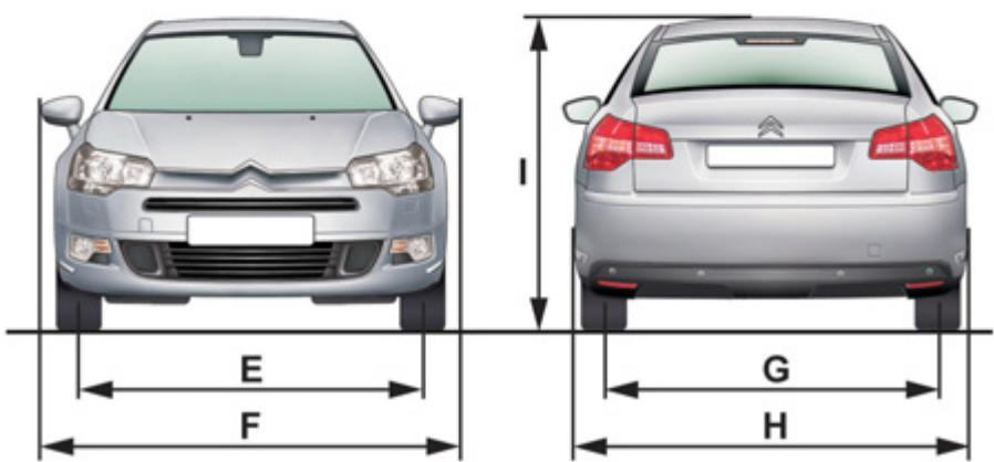 CITROEN C5 2 2010 - DIMENSIONS (EN MM) - 2