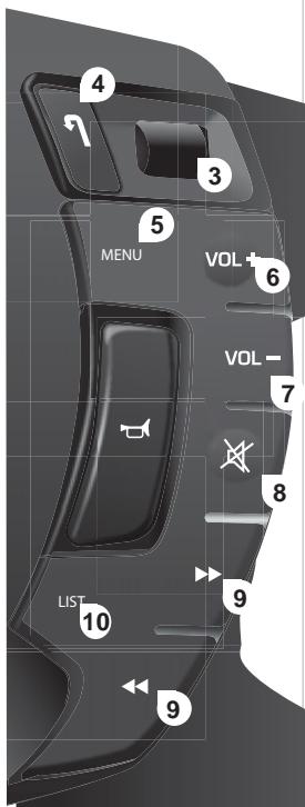 CITROEN C5 2 2010 - COMMANDES AU VOLANT - 4