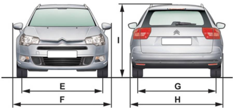 CITROEN C5 2 2010 - DIMENSIONS (EN MM) - 4