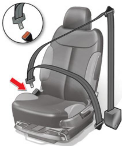 CITROEN C5 2 2010 - CEINTURES DE SÉCURITÉ - 1