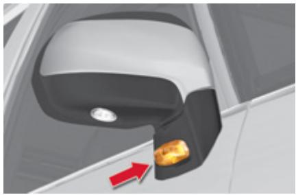CITROEN GRAND C4 PICASSO 2010 - Changement des répétiteurs latéraux de clignotant intégré - 1