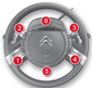 CITROEN GRAND C4 PICASSO 2010 - Volant à commandes centrales fixes - 1