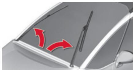 CITROEN GRAND C4 PICASSO 2010 - Position particulière de l'essuie-vitre avant - 1