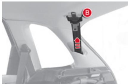 CITROEN GRAND C4 PICASSO 2010 - Ceinture de sécurité arrière centrale - 2