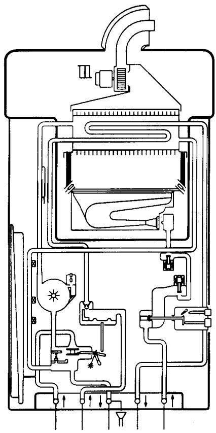 SAUNIER DUVAL SD 623 SANS VEILLEUSE - CONNECTEURS DU CIRCUIT IMPRIME - 4