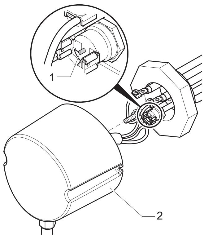 SAUNIER DUVAL HELIOSET 150 - Réarmement du coupe-circuit thermique "TCO1 - 4