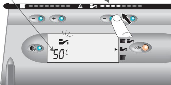 SAUNIER DUVAL ISOFAST C 24 E V - Régulation de la température de l'eau chaude - 1