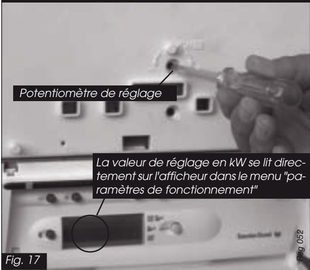 SAUNIER DUVAL ISOFAST C 24 E V - Réglage du début du circuit chauffage - 4