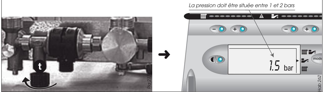 SAUNIER DUVAL ISOFAST C 24 E V - Appuyer sur le bouton de mise en fonctionnement : - 5