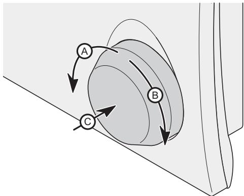 SAUNIER DUVAL MAGNA CONTROL - Description du bouton de réglage - 1