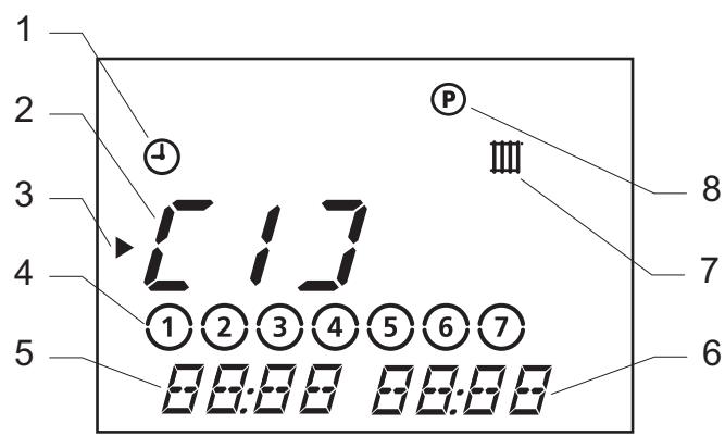 SAUNIER DUVAL EXACONTROL 7 RADIO - Programme chauffage hebdomadaire - 1