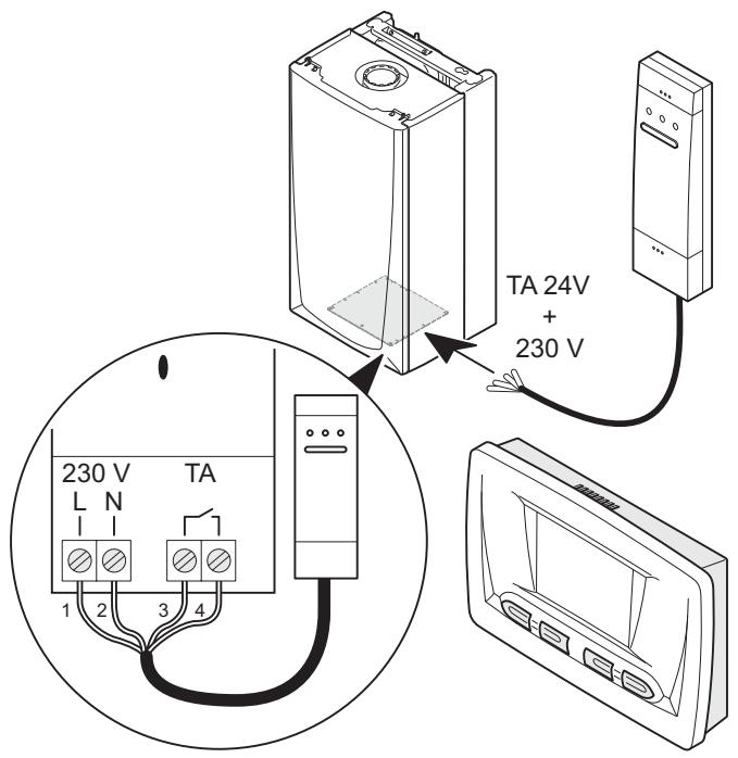 SAUNIER DUVAL EXACONTROL 7 RADIO - Raccordement électrique - 1