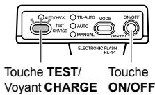 OLYMPUS FL-14 - Mise en marche du flash électronique - 1
