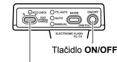 OLYMPUS FL-14 - Zapnutie elektronického blesku - 1