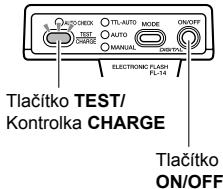 OLYMPUS FL-14 - Zapnutí elektronickeho blesku - 1