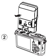 OLYMPUS FL-300R - Vlozeni baterii - 2